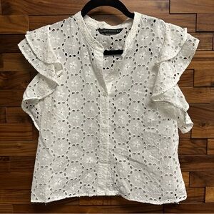 Zara - Eyelet Top